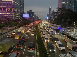 Merah! Titik Macet Jakarta di Jam Pulang Kerja Malam Ini