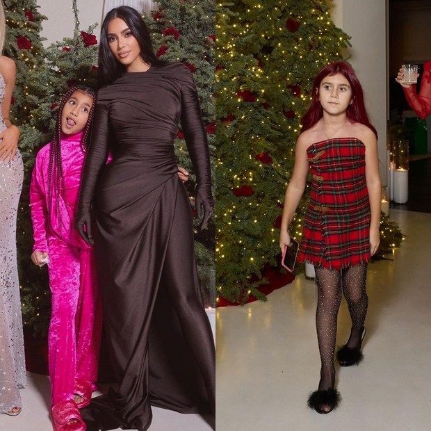 Beda gaya Penelope Disick dan North West