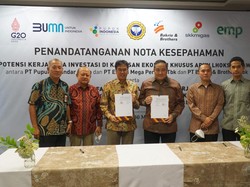 PT PIM dan Grup Bakrie Teken MoU Pasok Bahan Baku Gas