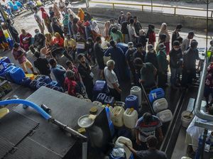 Ramai-ramai Antre Minyak Goreng Curah di Ciamis