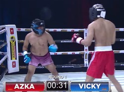 Ucap Syukur Azka usai Kalahkan Vicky Prasetyo Tinju