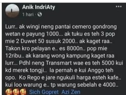 Viral Wisatawan Pantai Cemoro Gondrong Batang Keluhkan Es Teh Rp 8 Ribu