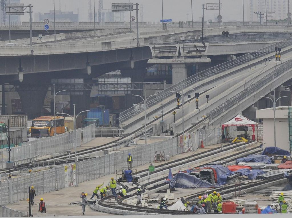 Hampir Rampung, Begini Progres Pembangunan Depo LRT Jabodebek Hampir Rampung, Begini Progres Pembangunan Depo LRT Jabodebek
