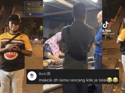 Marketing Level Dewa, Ibu Ini Jualan Nasi Lemak Saat Polisi Lakukan Tilang