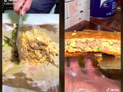 Terinspirasi Siska Kohl, TikToker Ini Bikin Martabak Isi Nasi Padang