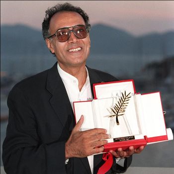Abbas Kiarostami Iranian director Abbas Kiarostami poses for photographers 18 May after he won the Golden Palm for his film
