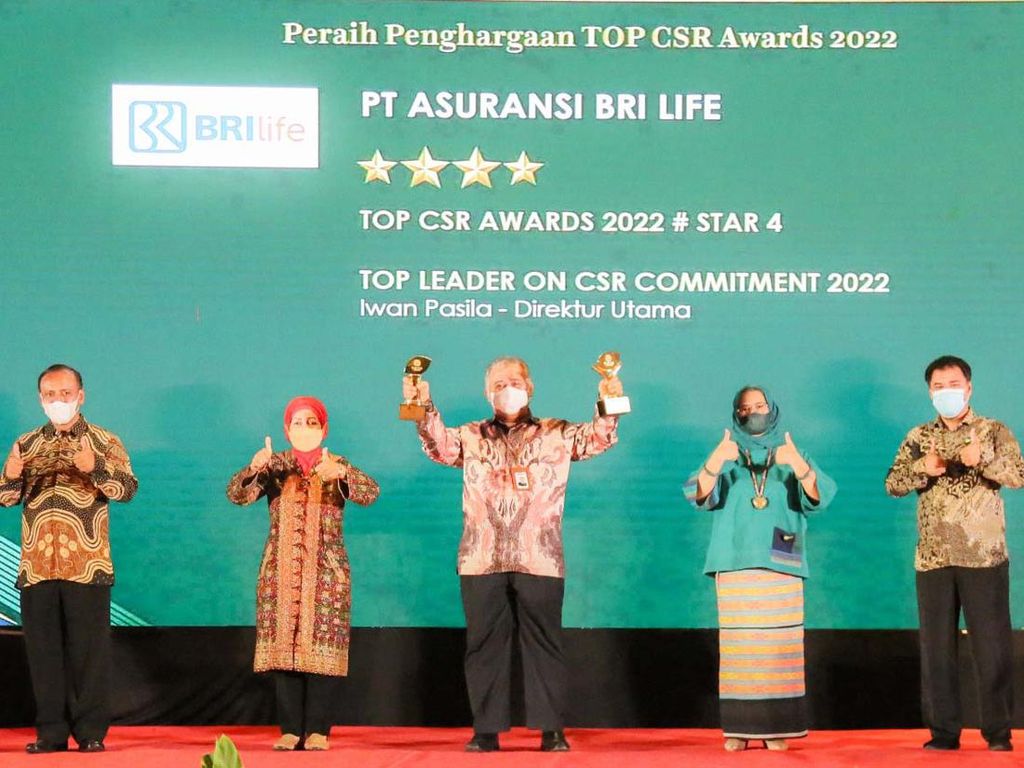 BRI Life Raih Penghargaan TOP CSR Awards 2022
