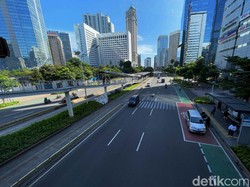 Lengangnya Jalan Sudirman-Thamrin 3 hari Jelang Lebaran