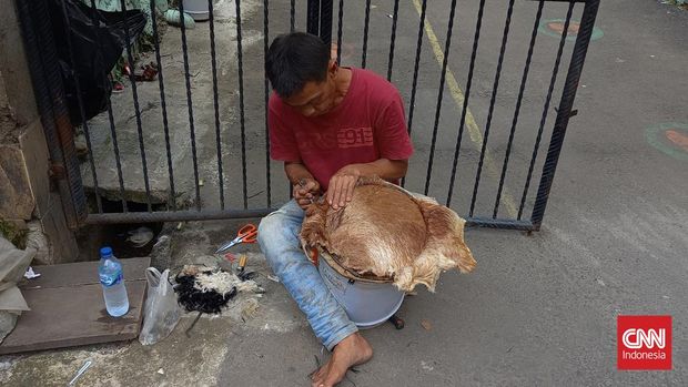 Perajin Bedug Tanah Abang Jelang Ramadan