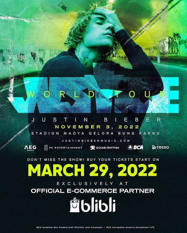 Justin Bieber / foto: instagram.com/jakartakonser