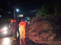 Longsor Terjang KBB, Rumah Warga Rusak-Jalan Tangkuban Parahu Terganggu