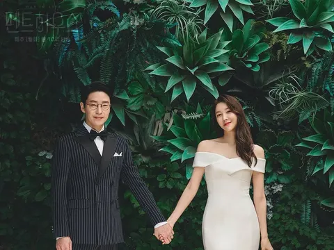 Ilustrasi pasangan menikah di Korea