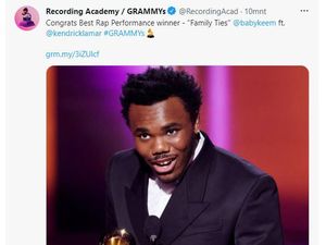 Family Ties Baby Keem Menang Kategori Best Rap Performance