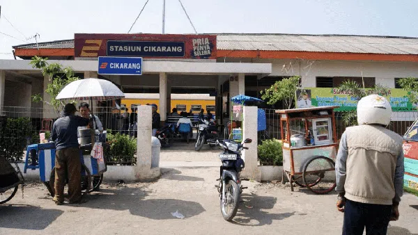 Before After Wajah Stasiun Cikarang yang Bikin Takjub