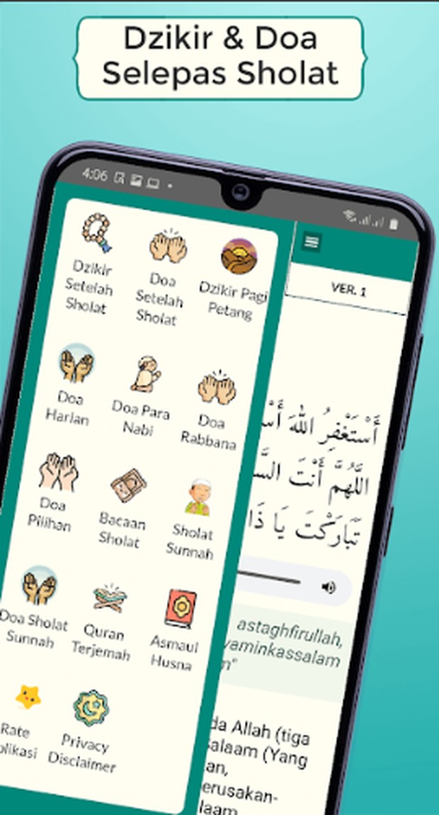 Doa dan Dzikir Setelah Sholat/foto: Playstore