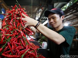 Harga Cabai Makin Pedas di Pasar Kebayoran Lama