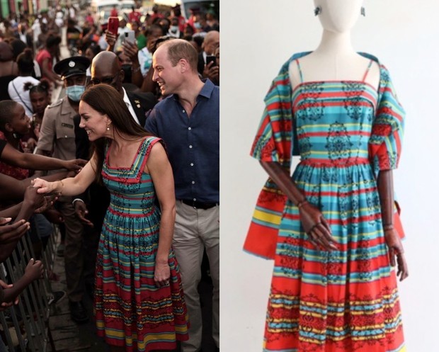 Kate Middleton dengan Gaun Colourful Kate Middleton