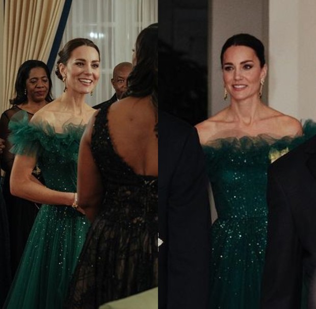 Kate Middleton Tampil Memesona dengan Gaun Tulle Berwarna Hijau Kate Middleton