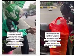 Demi Cari Rezeki Tambahan, Driver Ojol Ini Nyambi Jualan Keripik Rp 5 ribu