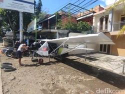 Keren! Warga Cianjur Rakit Pesawat Pakai Mesin Motor