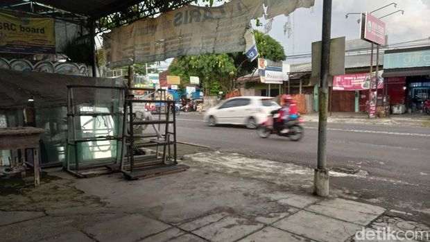 TKP klitih yang tewaskan anak anggota DPRD Kebumen, Senin (4/4/2022).