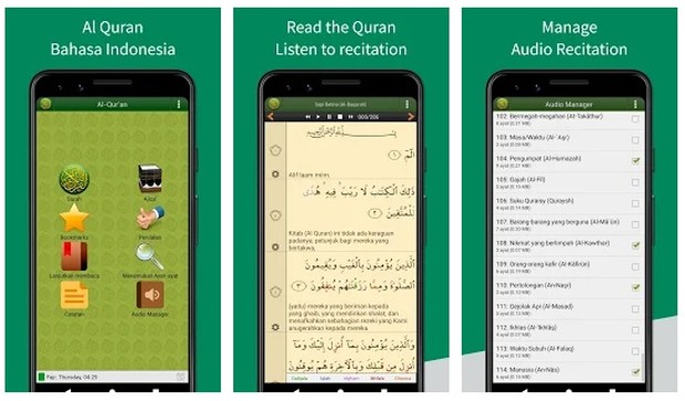 Al Quran Bahasa Indonesia/Foto: Play.google.com aplikasi baca al-qur'an dari ponsel