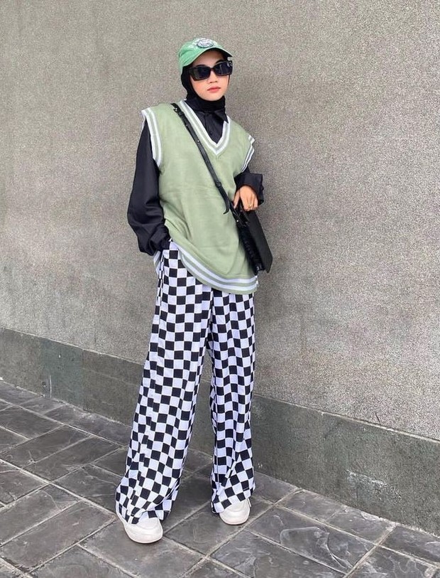 Gaya fashion hijab/Foto: Pinterest.com/Asianstyle Gaya fashion hijab