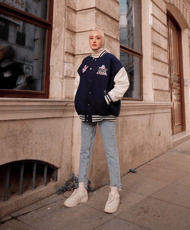 Gaya fashion hijab/Foto: Pinterest.com/Hijabstyle Gaya fashion hijab