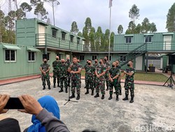 Kodam Mulawarman Bangun Posko Kontainer di Bekas Lokasi Jokowi Kemah di IKN