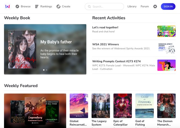 Tampilan WebNovel/ Foto: Tangkapan Layar/WebNovel Tampilan WebNovel/ Foto: Tangkapan Layar/WebNovel