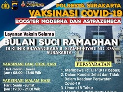 Jadwal Vaksin Booster Malam Hari di Solo, Cek di Sini