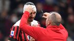 Zlatan Ibrahimovic Berdarah-darah di Laga Milan Vs Bologna
