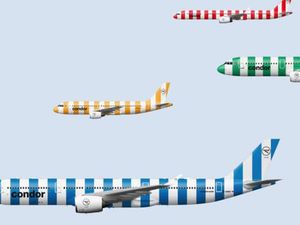 Luncurkan Desain Baru, Pesawat Ini Bercorak Mirip Permen!