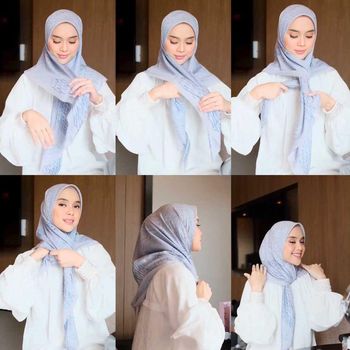 Gaya hijab Athieqah Asy-Syahidah.