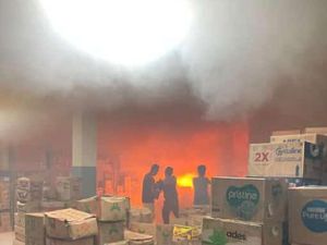 Gudang Alfamidi di Dramaga Bogor Kebakaran, Diduga Akibat Korsleting