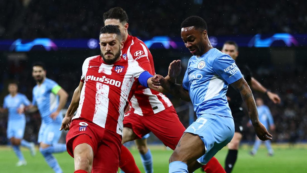 Duel Man City vs Atletico di leg pertama. Foto: Clive Brunskill/Getty Images