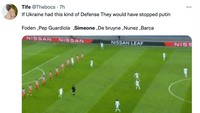 Ada yang meledek taktik Simeone harusnya dipakai Ukraina untuk menghentikan gempuran Rusia yang dikomandoi Vladimir Putin. (Foto: Twitter @Thebocs)