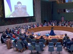 Video Mayat Terbakar-Tak Utuh Diputar Presiden Ukraina di DK PBB