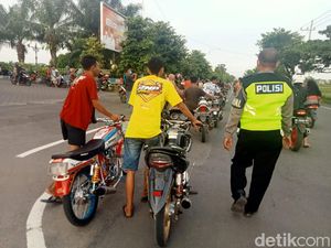 Balap Liar Saat Ngabuburit, 18 Motor Knalpot Brong di Madiun Diamankan
