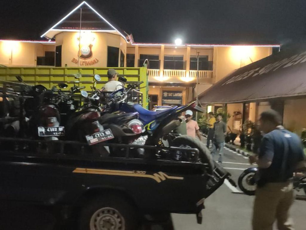 Ganggu Warga Ibadah Ramadan, 30 Motor Balapan Liar di Soppeng Disita 3 Bulan