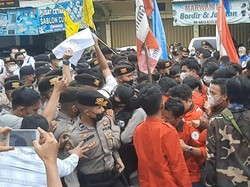 Kunker Jokowi ke Jambi Disambut Demo Mahasiswa