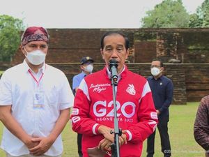 Tinjau Candi Kedaton Muaro Jambi, Jokowi Cerita Pusat Pendidikan Abad Ketujuh