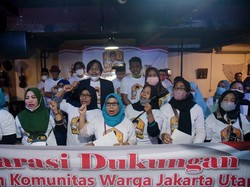 Kelompok Disabilitas-Ojol di Jakarta Dukung Sandiaga Nyapres 2024