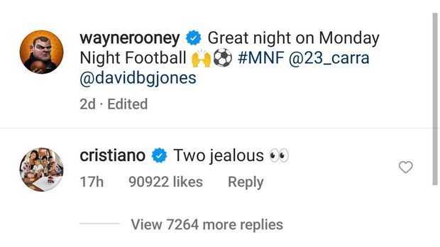 Ronaldo Komentari Rooney