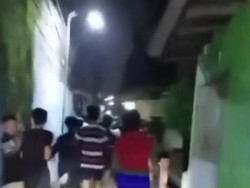 Viral Belasan Remaja Hendak Tawuran Kabur Dikejar Petugas Bermotor