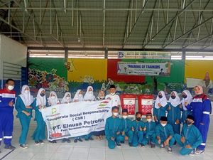 Elnusa Petrofin Gelar Kampanye Pola Hidup Bersih & Sehat ke Anak-anak