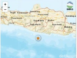 Gempa M 3.0 Guncang Pacitan