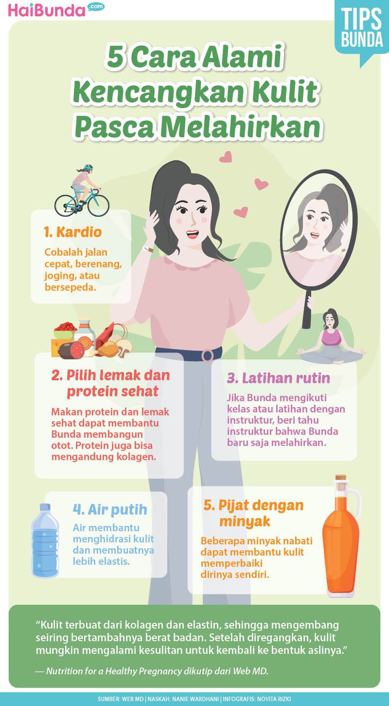5 Cara Alami Kencangkan Kulit Pasca Melahirkan