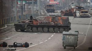 Rusak Berat-Hancur Lebur, Kendaraan Tempur Rusia Ditelantarkan di Ukraina