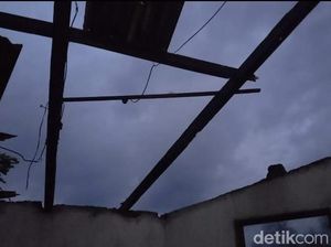 Angin Kencang Terjang Situraja Sumedang, Sejumlah Rumah Rusak